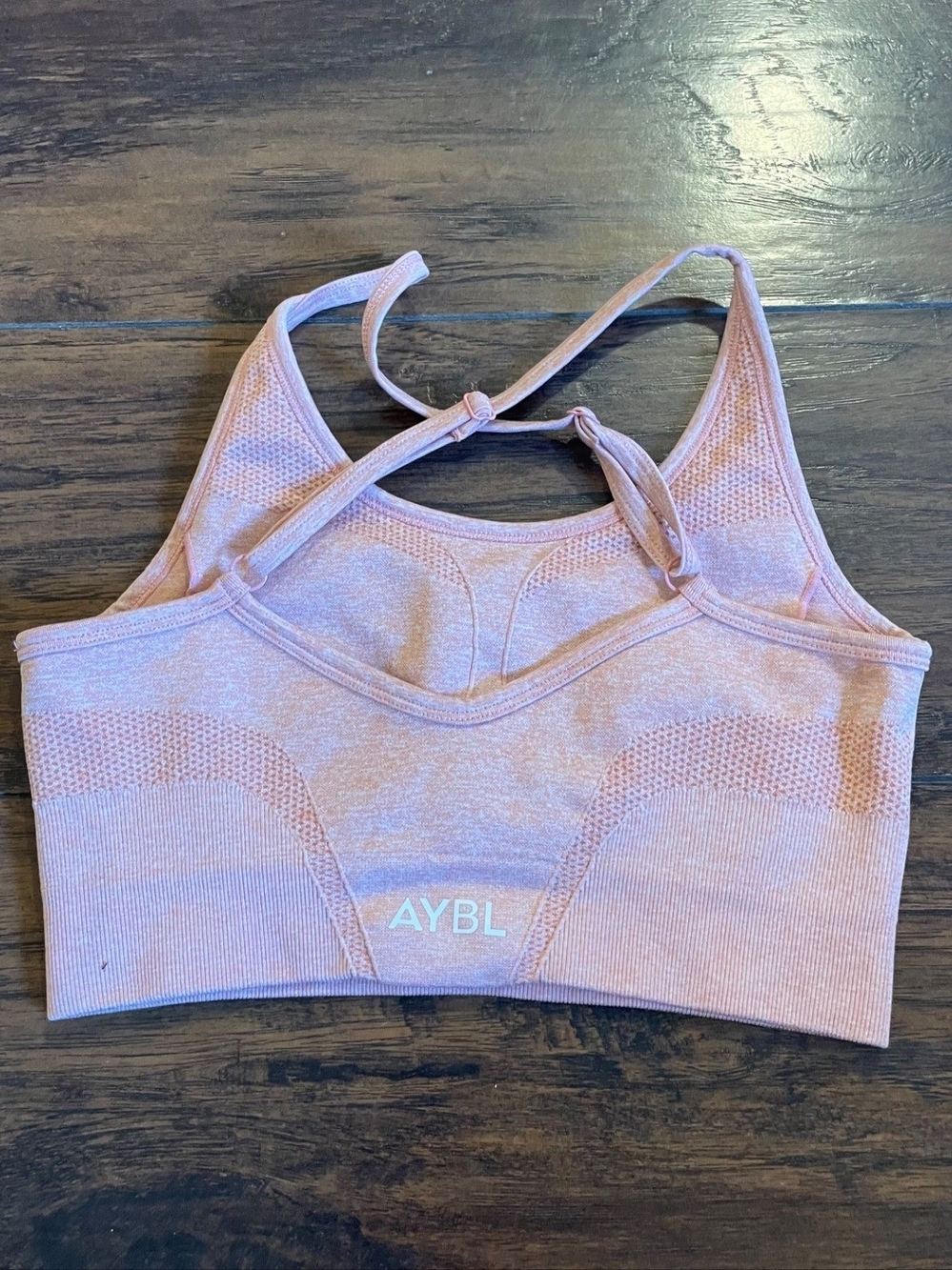 AYBL Pink Seamless Sports Bra - Light Pink